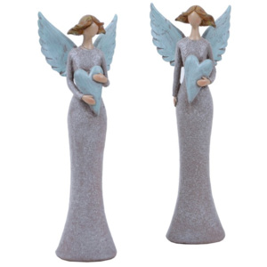 Komplet 2 aniołów dekoracyjnych Ego Dekor Etela