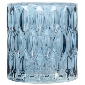 Świecznik szklany Ryon II blue wys. 9,5cm