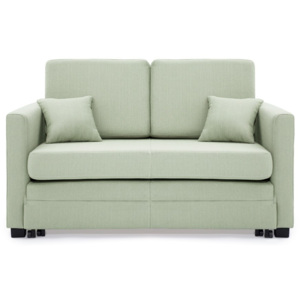 Matowy zielona 2-osobowa sofa rozkładana Vivonita Brent