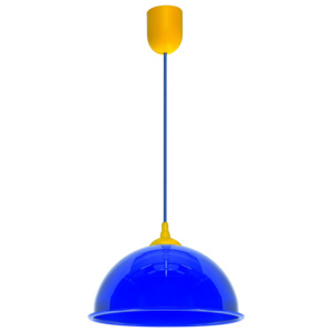 Lampa wisząca 80x31cm Lampex Hobi niebieska
