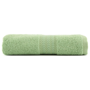 Zelený ręcznik z czystej bawełny Sunny, 70x140 cm