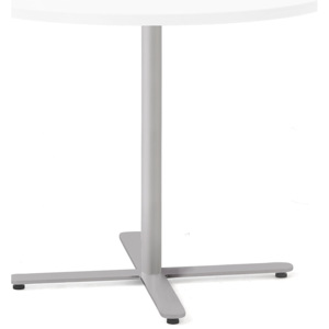 Stół TILO, Ø 900x720 mm, srebrny, biały