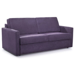 Fioletowa sofa rozkładana z łóżkiem Softnord Soul