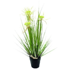 Miloo :: Sztuczna trawa dekoracyjna Sunny Flower 55cm - 55cm || 55 cm; donica 10 cm