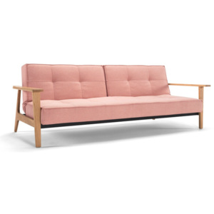 Różowa sofa rozkładana Innovation Splitback