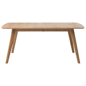 Stół rozkładany z litego drewna dębowego Unique Furniture Rho, 90x150/190 cm