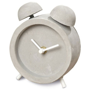 Zegar z cementu w kształcie budzika
