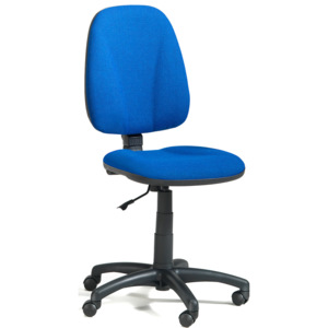 Krzesło biurowe DOVER, wysokie oparcie, niebieski