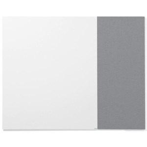 Tablica biała bez ram, 990x1190 mm + tablica 500x1190mm jasnoszara