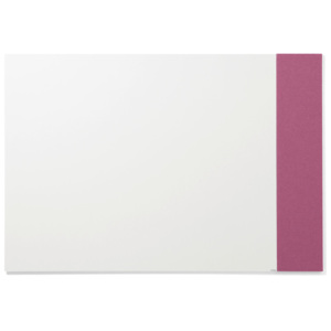 Tablica biała bez ram 1490x1190mm + tablica 250x1190mm różowa