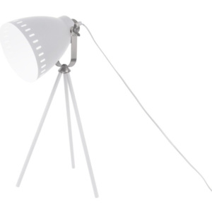 Biała lampa stołowa Leitmotiv Tristar