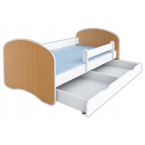 Łóżko dla dziecka 160x80 HAPPY II - 3 kolory drewna