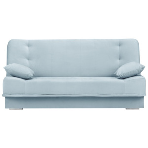 Jasnoniebieska 3-osobowa sofa rozkładana ze schowkiem Melart Andre