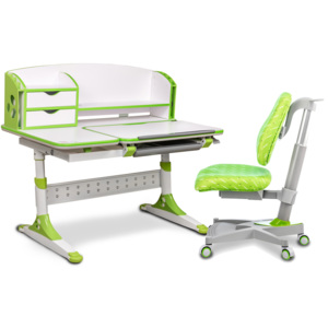 Zestaw dziecięcy regulowane biurko i krzesło I-Study kolorowy
