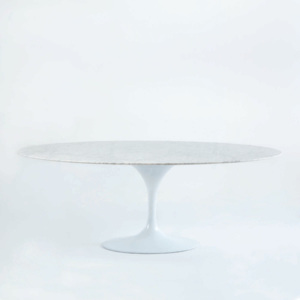 Biały stół z marmurowym blatem Thai Natura