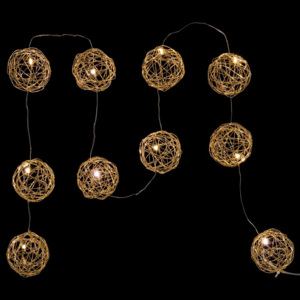 Dekoracyjna girlanda świetlna w kolorze złota Unimasa Garland, dł. 2 m