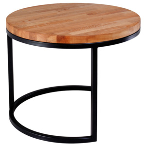 Estetyczny okrągły stolik loftowy - Kapelańczyk