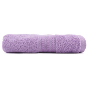 Fioletowy ręcznik z czystej bawełny Sunny, 50x90 cm