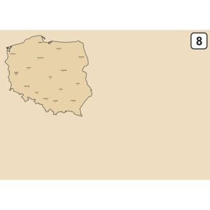 Tablica suchościeralna mapa Polski 241