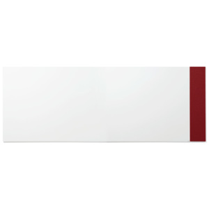 Tablica biała bez ram 2990x1190mm + tablica 250x1190mm czerwona