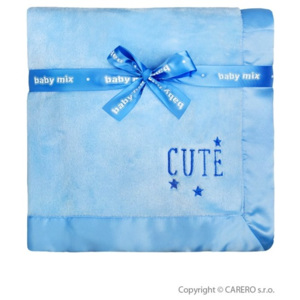 Kocyk dziecięcy Baby Mix Cute niebieski - zniżka dla rejestrowanych