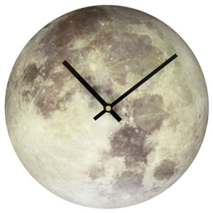 Zegar ścienny Moon świecący - śr. 30 cm