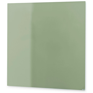Szklana tablica suchościeralna, 500x500 mm, pastelowa zieleń