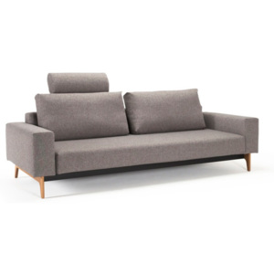 Szarobeżowa sofa rozkładana Innovation Idun