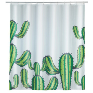Zasłona prysznicowa Wenko Cactus, 180x200 cm
