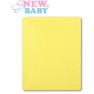 Nieprzemakalne prześcieradło New Baby 120x60 jasno żółte - zniżka dla rejestrowanych