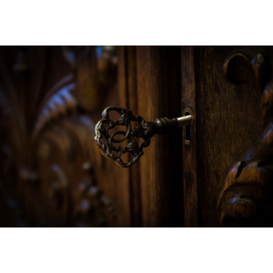 Fototapeta na ścianę bogato zdobiony klucz do drzwi FP 4093