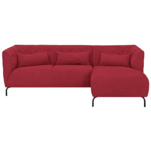 Czerwona 3-osobowa sofa HARPER MAISON Sonja, prawy róg