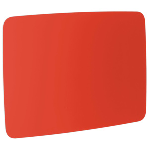 Szklana tablica suchościeralna, zaokrąglone narożniki, 1500x1000 mm, żywa czerwień