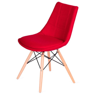 Krzesło King Home Fabric czerwone