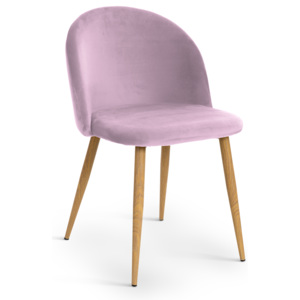 Krzesło SONG aksamit różowy