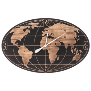 Zegar ścienny World Map 109x6x69cm