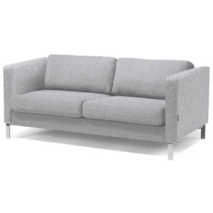 Sofa do poczekalni NEO, 3-osobowa, tkanina wełniana, jasnoszary