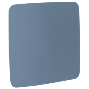 Szklana tablica suchościeralna, zaokrąglone narożniki, 1000x1000 mm, szaroniebieski