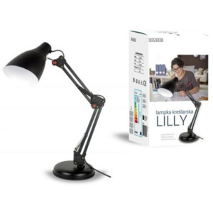 Lampka biurkowa E27 LILLY Nilsen czarna FN018 -