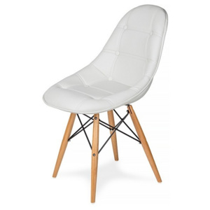 Krzesło Eko Wood (białe) KingHome