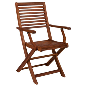 Składane krzesło ogrodowe z drewna akacji Crido Consulting