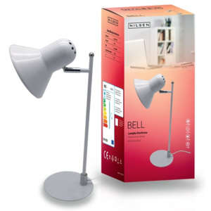 Lampka biurkowa i stołowa Bell Nilsen E27 biała LS001 -