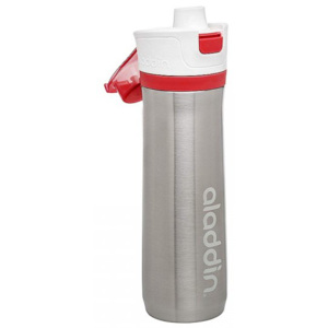 Bidon termiczny 600 ml Aladdin Active Hydration (stalowy-czerwony)