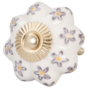 Gałka ceramiczna Kwiatki Clayre Eef