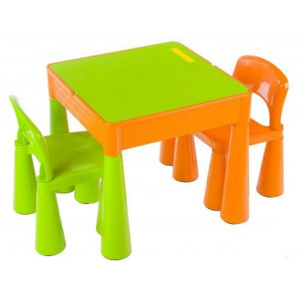 Zestaw krzesełek i stolika pomarańczowy - zniżka dla rejestrowanych