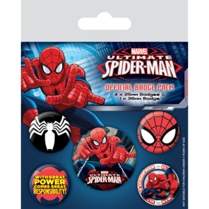 Plakietki zestaw Ultimate Spider-Man
