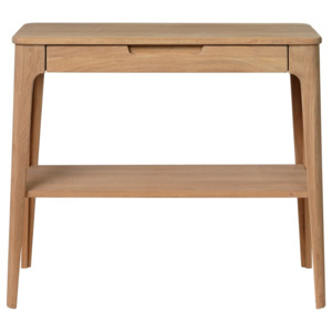 Stolik z drewna białego dębu Unique Furniture Amalfi