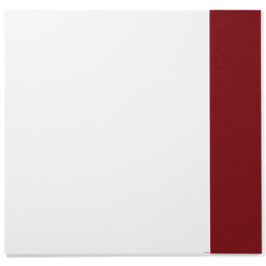 Tablica biała bez ram, 990x1190 mm + tablica 250x1190mm czerwona
