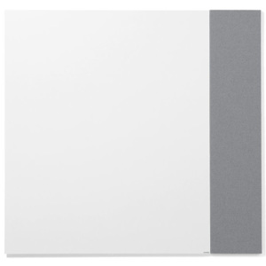 Tablica biała bez ram, 990x1190 mm + tablica 250x1190mm jasnoszara