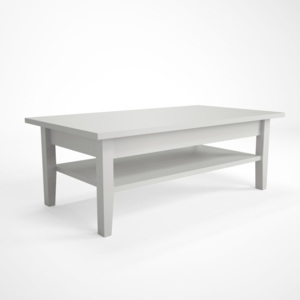 Biały stolik z drewna dębowego Artemob